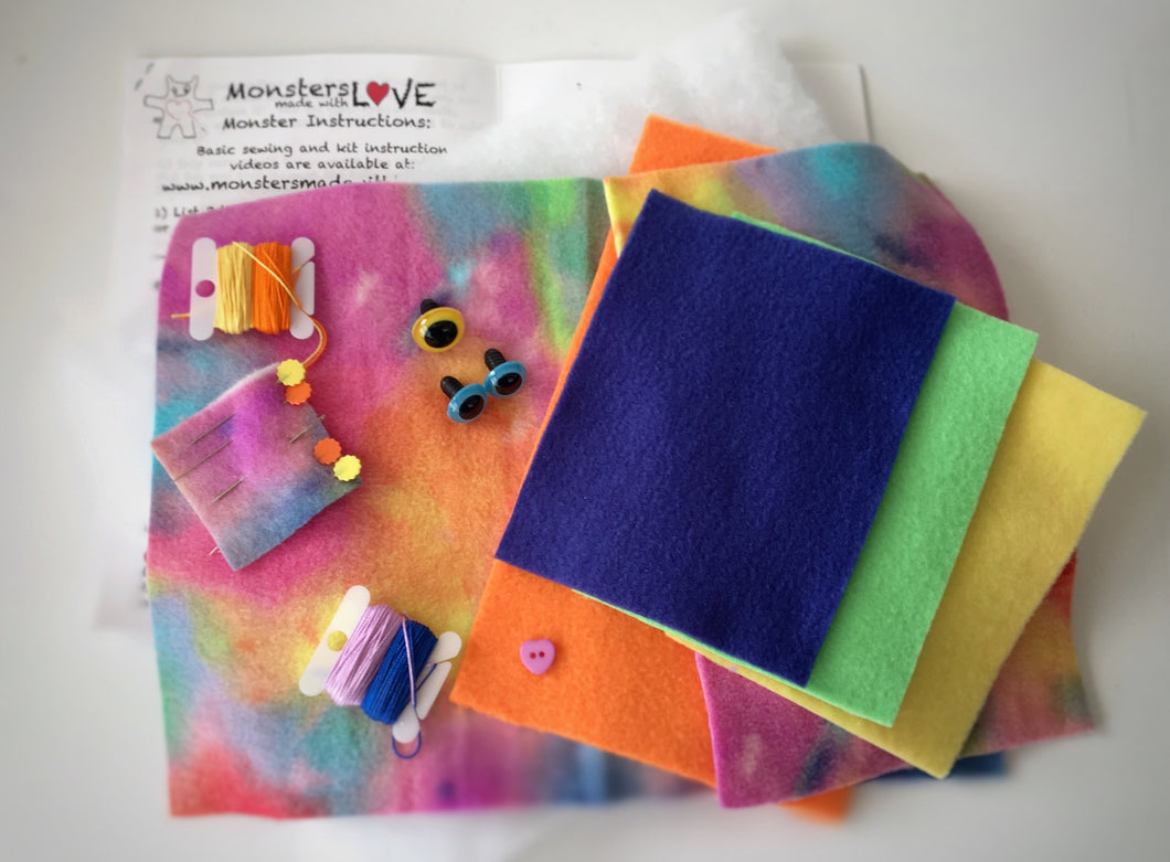 It's Sew Easy to Create Your Own Monster Kit - Rainbow Vomit